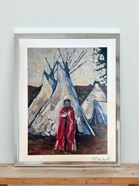 Native American 8x10” Giclee fine art print, signed (not framed)